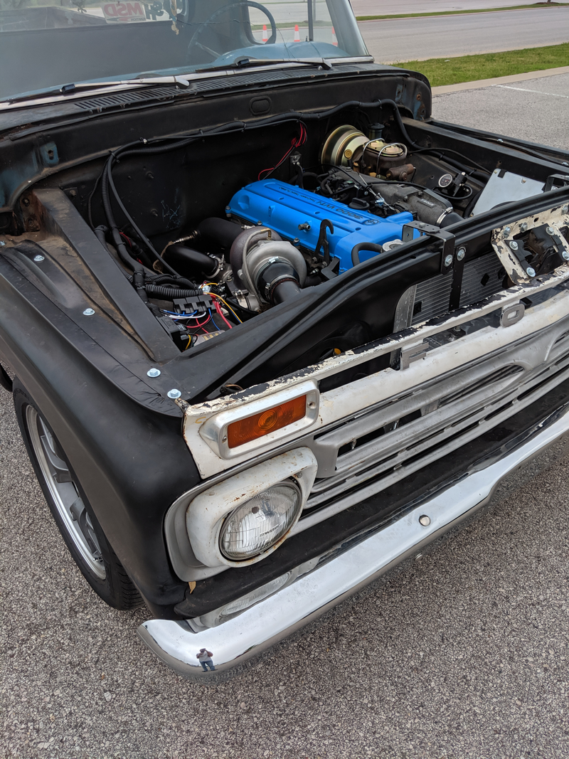 Illustration for article titled Took it to it's first Cars and Coffee under 2JZ power.